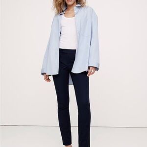 NWOT Banana Republic Navy Blue Sloan Slim Ankle Trousers Size 12 Business Casual